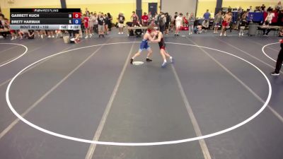 132 lbs Champ. Round 1 - Garrett Kuch, IA vs Brett Harman, IL