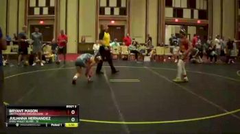 117 lbs Round 1 (6 Team) - Julianna Hernandez, Steel Valley Silver vs Bryant Mason, Smittys Barn Hardrockers