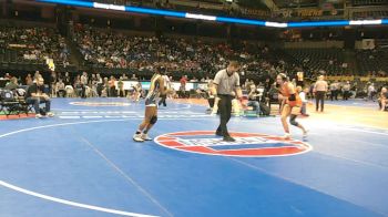 120 Class 2 lbs Champ. Round 1 - Dakota Nix, Waynesville vs Da`Neya West, William Chrisman