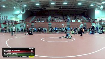 95 lbs Cons. Round 5 - Maximus Cantu, Region Wrestling Academy vs Maximus Kleeberg, Unattached