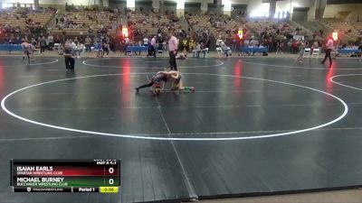 80 lbs 1st Place Match - Michael Burney, Buccaneer Wrestling Club vs Isaiah Earls, Spartan Wrestling Club