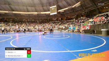 90 lbs Consi Of 16 #1 - Christian Garcia, Checotah Matcats vs Henry Hambardzumian, New England Gold