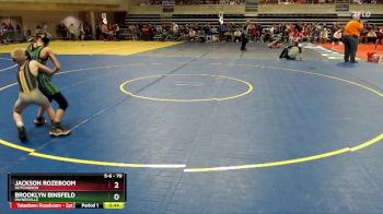 70 lbs Cons. Round 1 - Jackson Rozeboom, Hutchinson vs Brooklyn Binsfeld, Paynesville