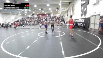 190 lbs Champ. Round 2 - Andres Hernandez, Santiago/GG vs Jasper Lewis, Santa Ana