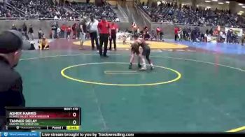 53 lbs Cons. Round 4 - Asher Harris, Illinois Valley Youth Wrestlin vs Tanner Delay, Knappa Kids Wrestling