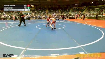 88 lbs Consi Of 8 #2 - LILYANA WILSON, Storm Wrestling Center vs Leila Linton, Force Elite