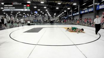 90 lbs Rr Rnd 1 - John Kenny, Broad Axe Green vs River Leonard, Team RJN