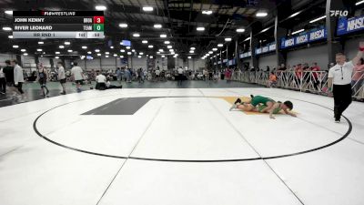90 lbs Rr Rnd 1 - John Kenny, Broad Axe Green vs River Leonard, Team RJN