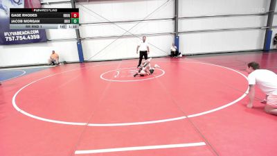 100 lbs Rr Rnd 1 - Gage Rhodes, Roughneck Wrestling Club vs Jacob Morgan, Ohio Valley Forge