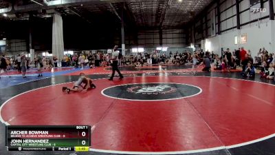 50 lbs Semifinals (4 Team) - John Hernandez, CAPITAL CITY WRESTLING CLUB vs Archer Bowman, BELIEVE TO ACHIEVE WRESTLING CLUB