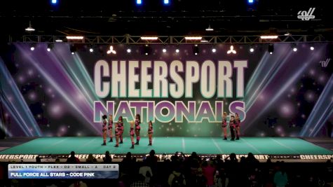 Full Force All Stars - Code Pink [2026 L1 Youth - Flex - D2 - Small - A Day 2] 2026 CHEERSPORT National All Star Cheerleading Championship