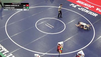 96 lbs Round Of 64 - Joshua Hamilton Jr., East Pennsboro vs Carter Ickes, Chestnut Ridge