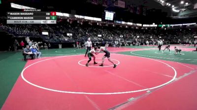 138 lbs Cons. Round 3 - Cameron Mason, WBR2 vs Mason Massaro, FOWCA