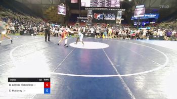 170 lbs Cons 8 #2 - Broedy Collins Hendricks, Iowa vs Christopher Maloney, Ohio