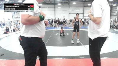85 lbs Rr Rnd 1 - Landon Gardner, MF Purge Elite - EL vs Emilio Ortiz, Indiana Outlaws Red - EL