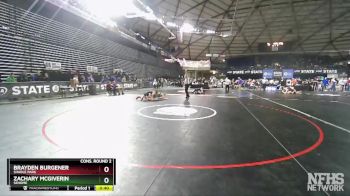 2A 170 lbs Cons. Round 2 - Brayden Burgener, Shadle Park vs Zachary Mcgiverin, Sehome