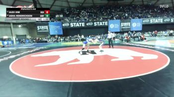 Girls 3A 125 lbs Champ. Round 1 - Alex Ihm, Highline (Girls) vs Asha Hendrickson, Garfield (Girls)