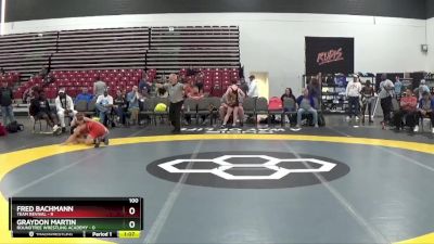 100 lbs Round 3 (8 Team) - Fred Bachmann, Team Revival vs Graydon Martin, Roundtree Wrestling Academy