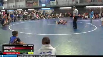 100 lbs Round 1 (16 Team) - Gabe Crewey, Alabama Elite - Black&nbsp; vs Brett Schur, NOLA Black