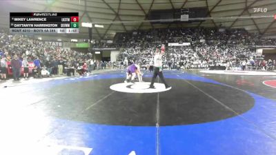 Boys 4A 285 lbs Champ. Round 1 - Daytanyn Harrington, Skyview vs Mikey Lawrence, Lake Stevens