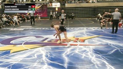 121 lbs Finals (8 Team) - Elijah Hunter, Stillwater, MN vs Chasyn Newton, Bettendorf, IA