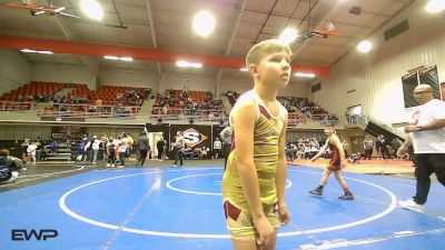 67-70 lbs Semifinal - Elijah Detjen, Spartan Wrestling Fort Smith vs Waylon Ward, Warner Eagles Youth Wrestling