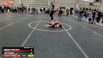 55 lbs Cons. Round 4 - Jace Miller, Havre De Grace Warriors vs Lincoln DiMichele, Rampage