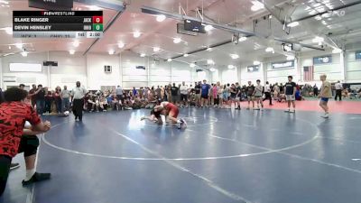 146 lbs Quarterfinal - Blake Ringer, Jacket Wrestling Club-HS vs Devin Hensley, Ohio Gold-HS