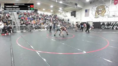 150 lbs Champ. Round 2 - Adrian Jimenez, Fontana vs Triston Valadez, Palm Desert