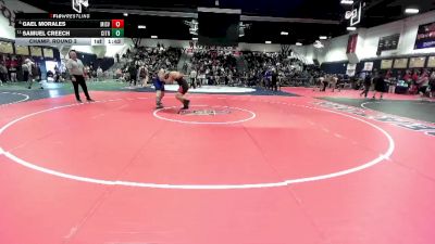 215 lbs Champ. Round 2 - Samuel Creech, Citrus Hill vs Gael Morales, Mission Viejo