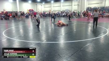 125 lbs Semis & Wb (16 Team) - Kylee Hopkins, RPA/Head Hunters Wrestling Club vs Ruby Roof, Team Iowa Sunshine Smackdown