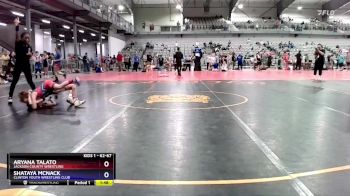 62-67 lbs Round 3 - Aryana Talato, Jackson County Wrestling vs Shataya McNack, Clinton Youth Wrestling Club