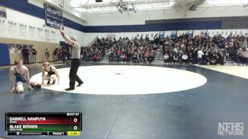 132 lbs Semifinal - Blake Berger, Deer Park vs Darrell Nanpuya, Omak