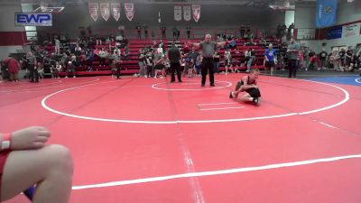 49 lbs Consi Of 8 #2 - River Tyler, Hulbert vs Kayd Stephens, Grove Takedown Club