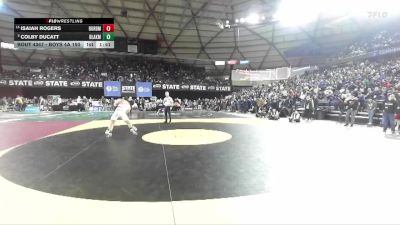 Boys 4A 150 lbs Champ. Round 2 - Isaiah Rogers, Battle Ground vs Colby Ducatt, Bonney Lake