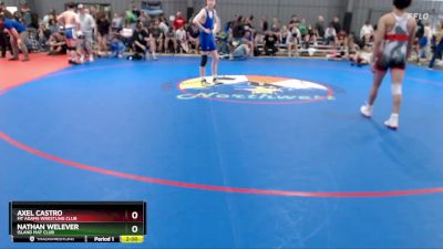 126 lbs Cons. Round 3 - Axel Castro, Mt Adams Wrestling Club vs Nathan Welever, Island Mat Club