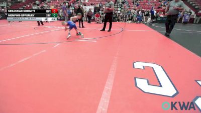 43 lbs Semifinal - Sebastian Summitt, Newkirk Takedown Club vs Memphis Epperley, Smith Wrestling Academy