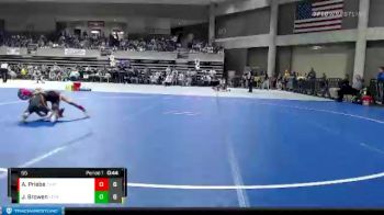 55 lbs Quarterfinals (8 Team) - Jase Browen, LPGE/B Wolves vs Aurora Priebe, Chatfield