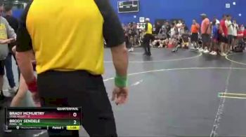 135 lbs Quarterfinals (8 Team) - Brody Sendele, POWA vs Brady McMurtry, Steel Valley