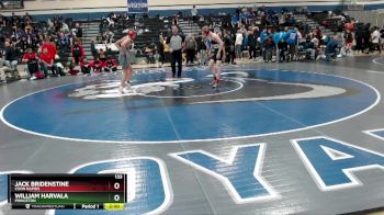 133 lbs Champ. Round 1 - William Harvala, Princeton vs Jack Bridenstine, Coon Rapids