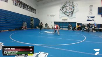 126 lbs Cons. Semi - Hunter Boss, Jackson Hole Wrestling Club vs Spencer Wright, Green River Grapplers