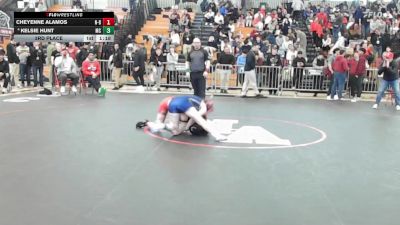 114 lbs 3rd Place - Cheyenne Alamos, New Bedford vs Kelsie Hunt, Malden Catholic