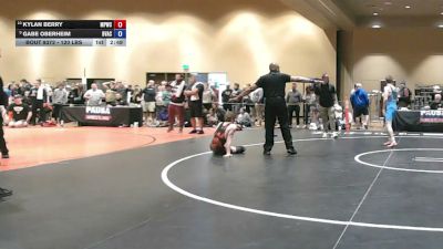 120 lbs Cons. Quarters - Kylan Berry, Maine Premier Wrestling Club vs Gabe Oberheim, Buffalo Valley Athletic Club