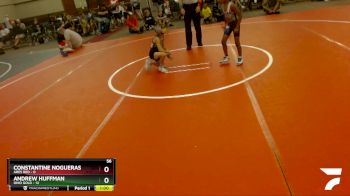 56 lbs Round 5 (6 Team) - Andrew Huffman, Ohio Gold vs Constantine Nogueras, Ares Red