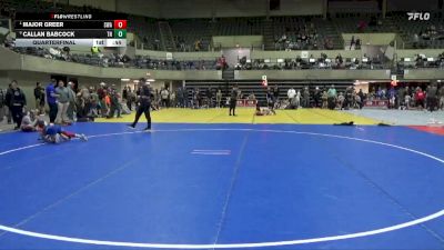 55 lbs Quarterfinal - Major Greer, Siouxland Wrestling Academy vs Callan Babcock, Team Nazar