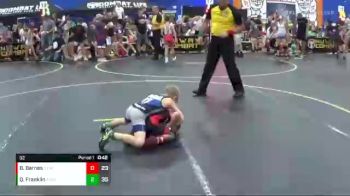 52 lbs Round 2 (6 Team) - Brantley Barnes, Steel Valley vs Quinton Franklin, Ares