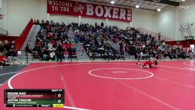 157 lbs Quarterfinal - Reggie Raiz, Unattached Clackamas Community College vs Anton Chacon, Umpqua Community College