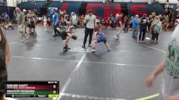 90 lbs Round 4 - Shelbie Gantt, White Knoll Youth Wrestling vs Grayson McGough, Summerville Takedown Club