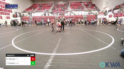 58 lbs Consi Of 4 - Randy Wanzer, Chandler Takedown Club vs Townes Dunbar, Blanchard Youth Wrestling Club