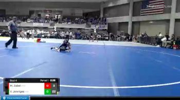 70 lbs Quarterfinals (8 Team) - Mason Zabel, PEM (Plainview/Elgin/Millville) vs Val Jenniges, Adrian